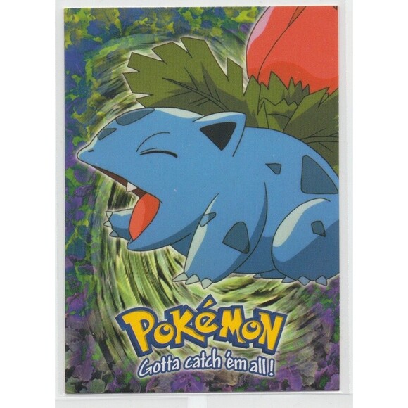 Bulbasaur/Ivysaur/Venusaur 1999 Topps Pokemon Movie Animation - Picture 3 of 8